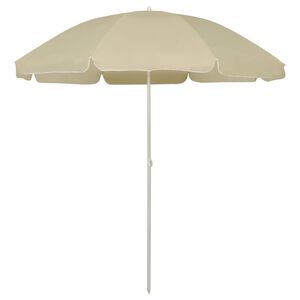 vidaXL Suncobran za plažu žuta boja pijeska 240 cm
