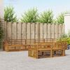 vidaXL Set vanjskih sofa 8 pcs Prirodna Čvrsto drvo akacije