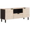 vidaXL TV ormar Fin&scaron; bijelog pranja 105 x 33 x 46 cm Čvrsto drvo manga