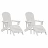 vidaXL Vrtna stolica 2 pcs Bijelo 83 x 74 x 92 cm Polietilen