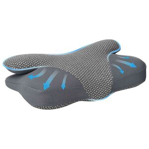 vidaXL Jastuk s jastukom Siva 59 x 38 x 14 cm Poliester