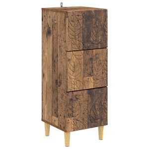 vidaXL Ormar s ladicama Staro drvo 33 x 34,5 x 90 cm Konstruirano drvo