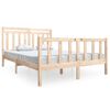 vidaXL Okvir za krevet od masivnog drva 140 x 190 cm