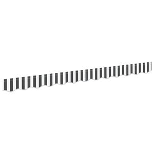 vidaXL Zamjena za rub tende Antracit i bijelo 230 x 20 cm Poliester