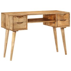 vidaXL Radni stol s ladicama 110x47x76 cm masivno drvo manga