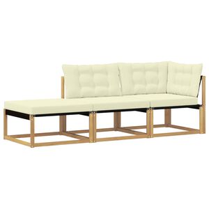 vidaXL Sekcionalna sofa s jastukom Bijela 241,5 x 83 x 73 cm