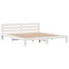vidaXL Krevet s regalom z knjige bez madraca bijeli 180x200cm borovina