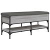 vidaXL Klupa za cipele siva boja hrasta 102x42x45 cm konstruirano drvo