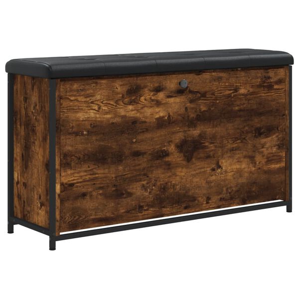 vidaXL Klupa za cipele s preklopnom ladicom boja hrasta 102x32x56 cm