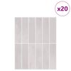 vidaXL Pravougaona keramika 20 pcs Bež 29 x 23 x 0,08 cm
