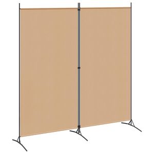 vidaXL Pregrada sa 2 panela Bež 175 x 180 cm Tkanina