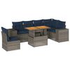 vidaXL 7-dijelni set vrtnih sofa sivi od poliratana