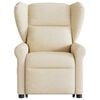 vidaXL Električni naslonjač na podizanje od tkanine krem