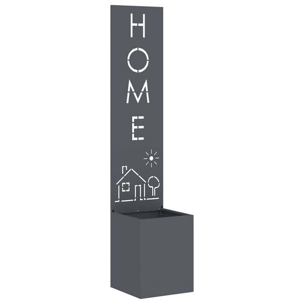 vidaXL Privatnost u vrtu Antracit 32 x 140 cm Hladno valjana čelična