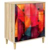 vidaXL Komoda HEESCH Tiskanje boja 66 x 36,5 x 75 cm Konstruirano drvo