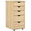 vidaXL Cabinet 34 x 39 x 61,5 cm Čvrsto borovo drvo Smeđa