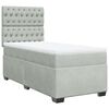 vidaXL Box spring krevet s madracem svjetlosivi 90x190 cm bar&scaron;unasti