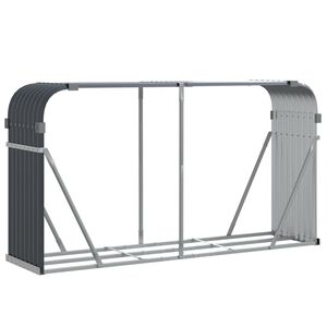 vidaXL Držač za cjepanice antracit 180x45x100 cm pocinčani čelik