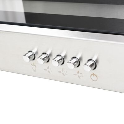 vidaXL Otočna kuhinjska napa 90 cm od nehrđajućeg čelika 756 m³/h LED