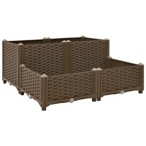 vidaXL Povi&scaron;ena gredica 80 x 80 x 38 cm od polipropilena