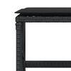 vidaXL Vrtni stolci s jastucima 4 kom crni 41x41x36 cm od poliratana