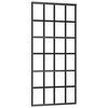 vidaXL Klizna vrata od stakla ESG i aluminija 90 x 205 cm crna