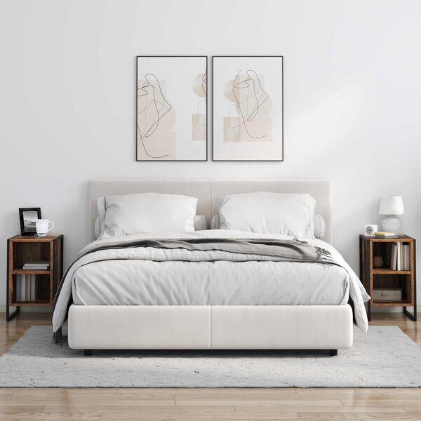 vidaXL Noćni ormarić Staro drvo 39.5 x 30 x 50 cm Konstruirano drvo