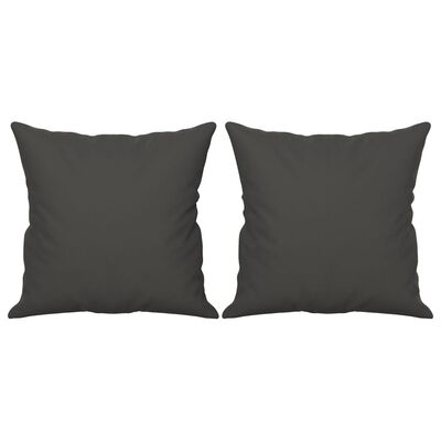 vidaXL 2-dijelni set sofa s jastucima tamnosivi od mikrovlakana