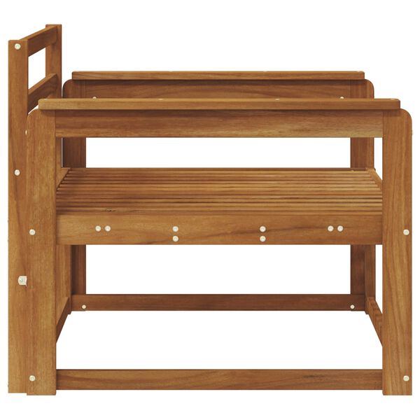 vidaXL Srednja sofa za van Čvrsto drvo akacije Prirodna