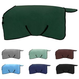 vidaXL Pokrivač za konje Cjela tamno zelena Poliester