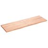 vidaXL Kupaonska radna ploča svjetlosmeđa 160x50x(2-4) cm masivno drvo