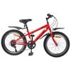 vidaXL Dječji Bicikl 24 Inča 6-Speed za djecu od 8 do 12 godina Crvena