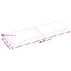 vidaXL Stolna ploča 180x60x(2-6) cm od netretirane masivne hrastovine