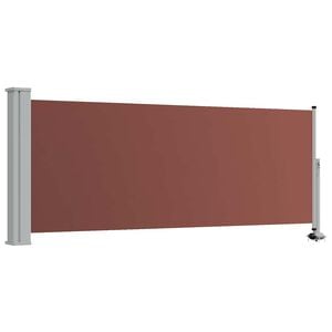 vidaXL Uvlačiva bočna tenda za terasu 100 x 300 cm smeđa