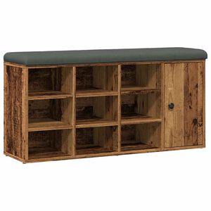 vidaXL Klupa za cipele staro drvo 102x32x50 cm izrađeno drvo