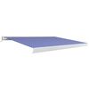vidaXL Motorizirana kazetna tenda 350 x 250 cm plavo-bijela