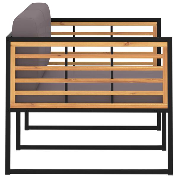 vidaXL 4-dijelna vrtna garnitura od masivnog bagremovog drva i čelika