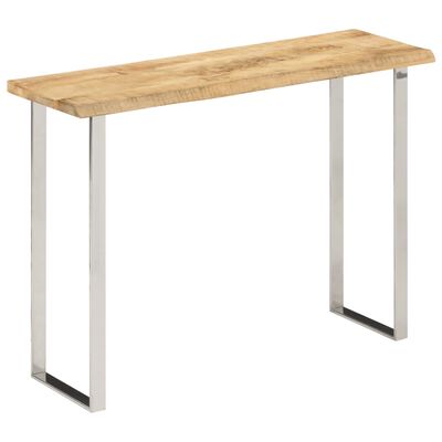 vidaXL Konzolni stol sa živim rubom 105x33x76 cm masivno drvo manga