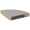 vidaXL Plutajuće kutne police 4 kom sive 25 x 25 x 3,8 cm MDF