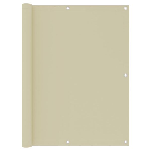 vidaXL Balkonski zastor krem 120 x 500 cm od tkanine Oxford