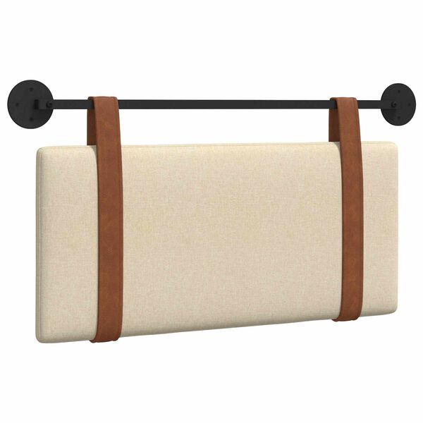 vidaXL Držeće uzglavlje Zidne Krema 100 x 55 x 5 cm Antikni PU