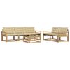 vidaXL Set vanjskih sofa 6 pcs Bijela i bež 79 x 79 x 37 cm