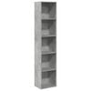 vidaXL Regal za knjige boja betona 40x30x189 cm konstruirano drvo