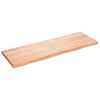 vidaXL Zidna polica svjetlosmeđa 180x60x(2-6) cm obrađena hrastovina