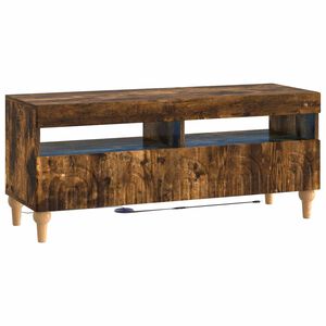 vidaXL LED TV kabinet ALKMAAR 100 x 35 x 43 cm Dimljeni hrast