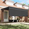vidaXL Skrovita tenda Antracit 400 &times; 300 cm Poliester i aluminij