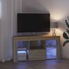 vidaXL Kotni LED TV ormar Zidne Sonoma hrast 100 x 40 x 50 cm