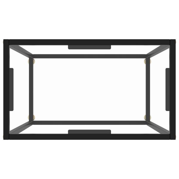 vidaXL Konzolni stol prozirni 60 x 35 x 75 cm od kaljenog stakla