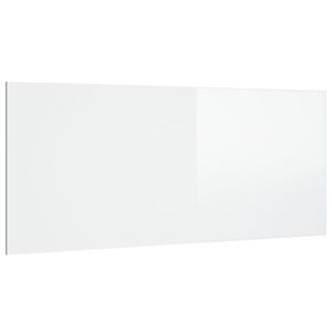 vidaXL Uzglavlje za krevet visoki sjaj bijelo 200 x 1,5 x 80 cm drveno