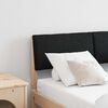 vidaXL Tapecirani uzglavlje Crna 120 cm Čvrsto borovo drvo